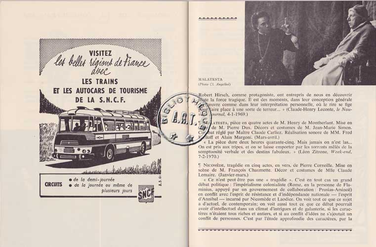 Les programmes de Théatre de l\